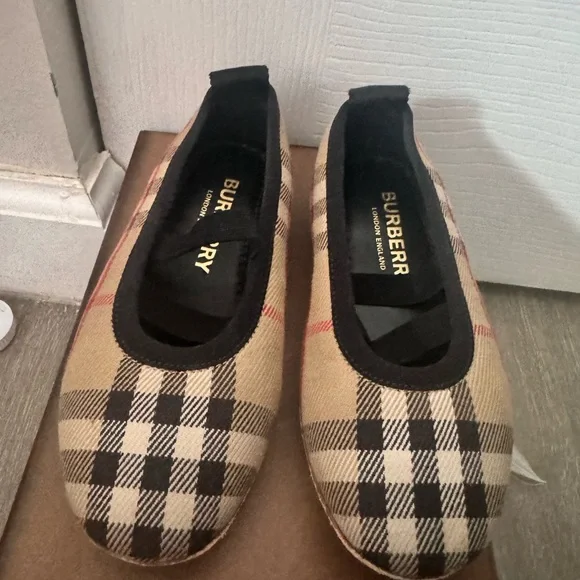 Kids Burberry ballerina shoes